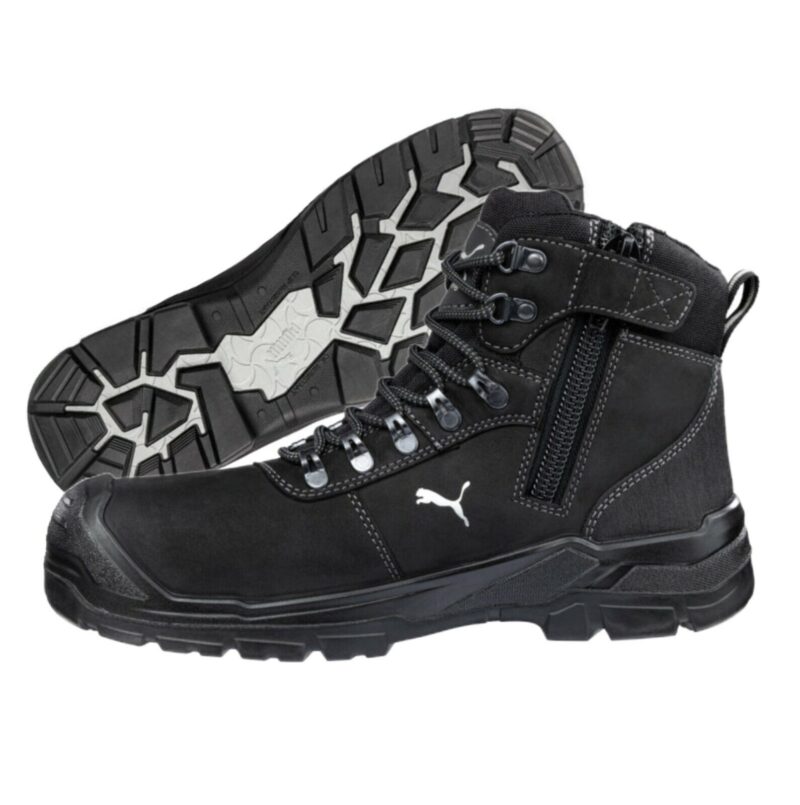 Puma 630527 'Sierra Nevada Black' Zip Composite Toe Safety work boot WATERPROOF