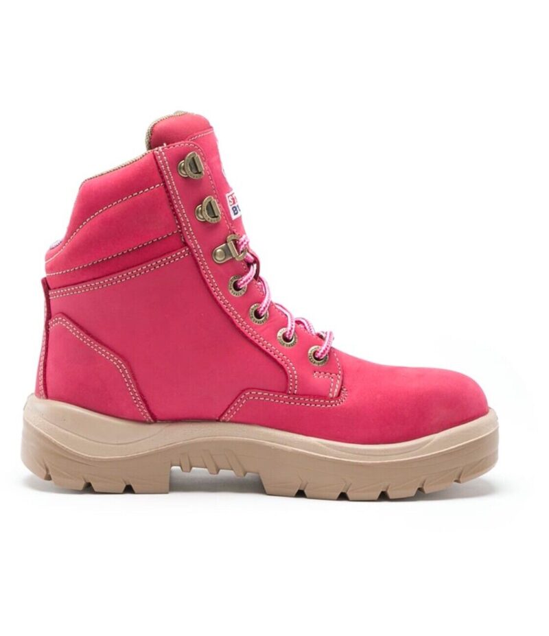 Steel Blue 512761 PINK Southern Cross Zip Womens, Steel Toe Cap Safety Work Boot