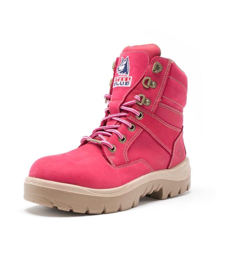 Steel Blue 512761 PINK Southern Cross Zip Womens, Steel Toe Cap Safety Work Boot