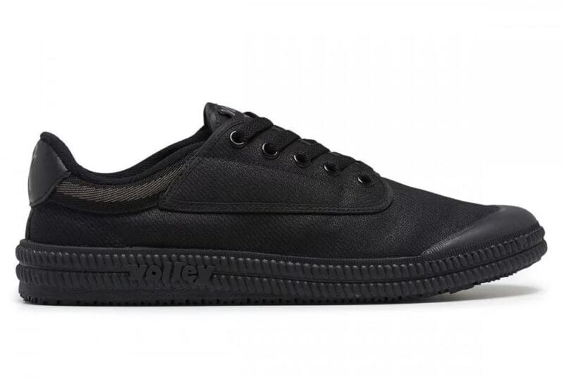 Volley "Heritage" Original Black Soft Toe. UK Fitting. SUPER GRIP SOLE