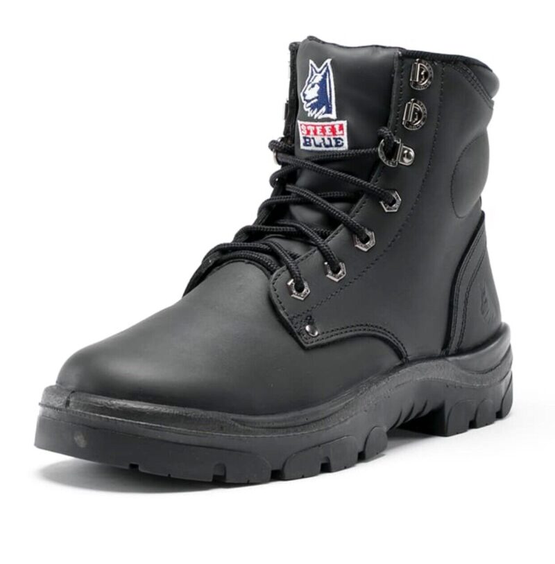 Steel Blue Argyle Zip Black Boot 322152 Steel Cap Safety Size 15 & Size 16. 17US