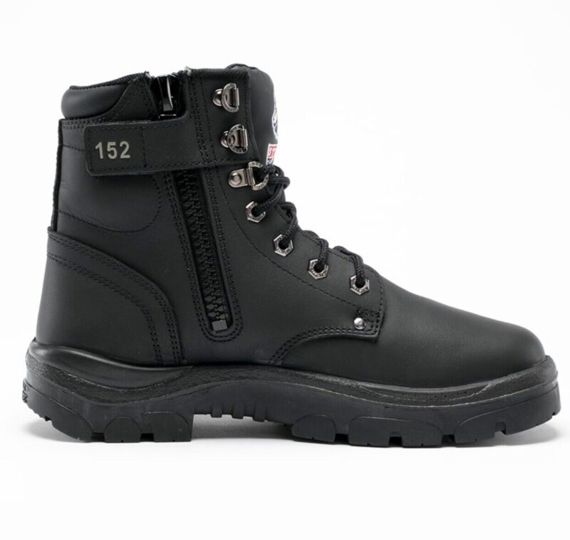 Steel Blue Argyle Zip Black Boot 322152 Steel Cap Safety Size 15 & Size 16. 17US
