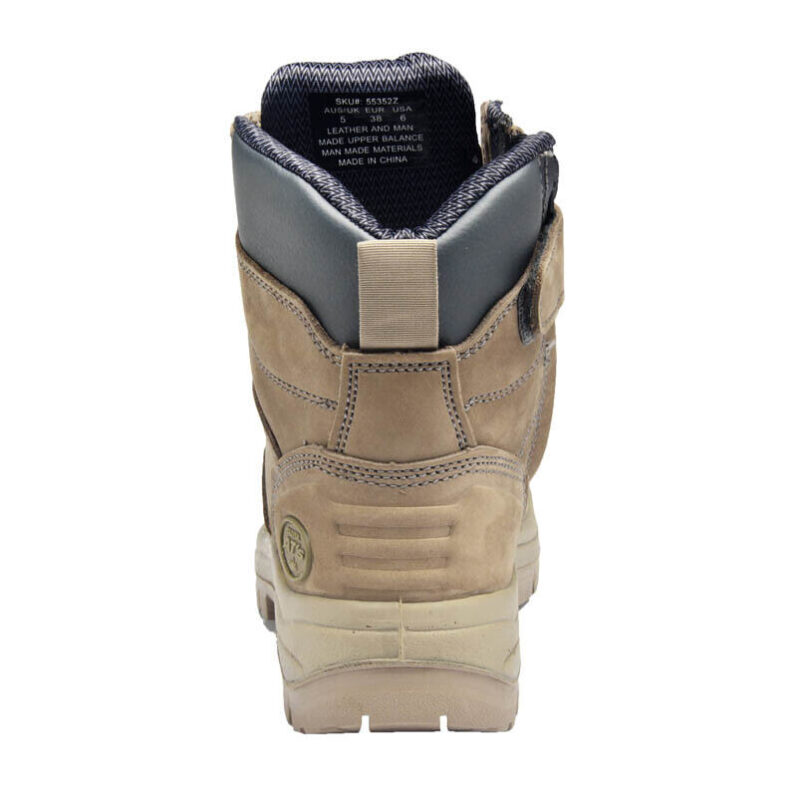 Oliver 55352Z STONE Work Boots, Steel Toe Safety, Side Zip (55332z STONE)
