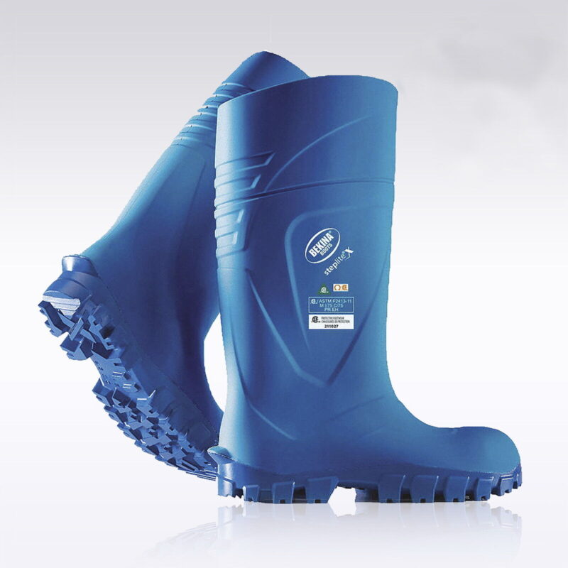 BEKINA 'StepLite X' BLUE Work Safety Gumboots Steel Toe Cap. 40% Lighter