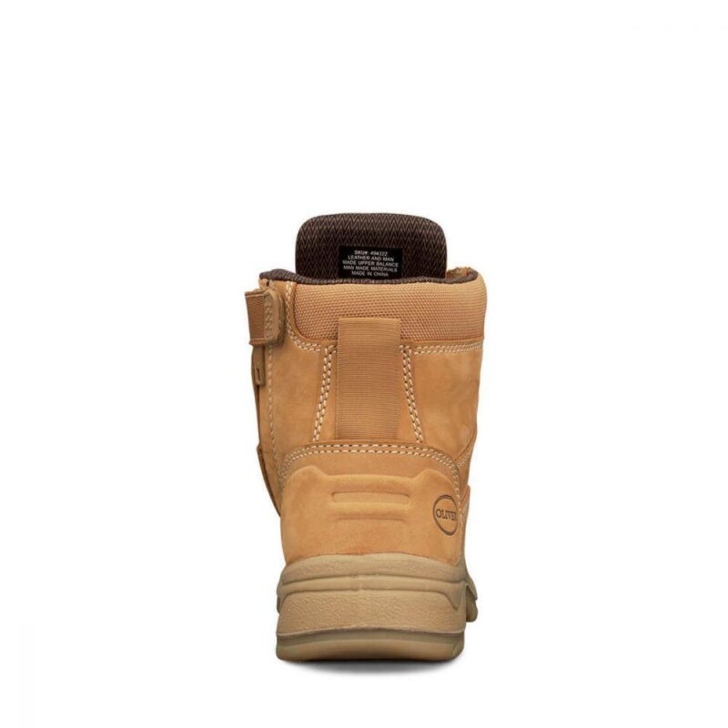 Oliver Work Boots, 49432z, Women's' Wheat Nubuck, Zip Side, Steel Cap Safety,