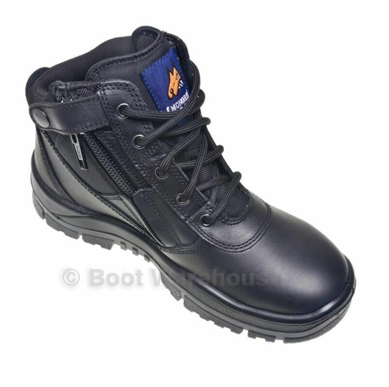 Mongrel Work Boots 961020, Soft Toe, Non Safety, Brand New Zip Sider. FREE SOCKS