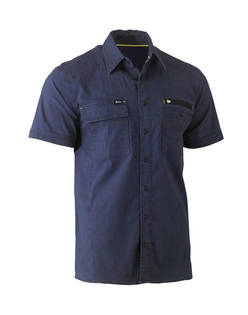 Bisley FLEX & MOVE™ Utility Work Shirt (BS1144) - Short Sleeve - STRETCH COMFORT