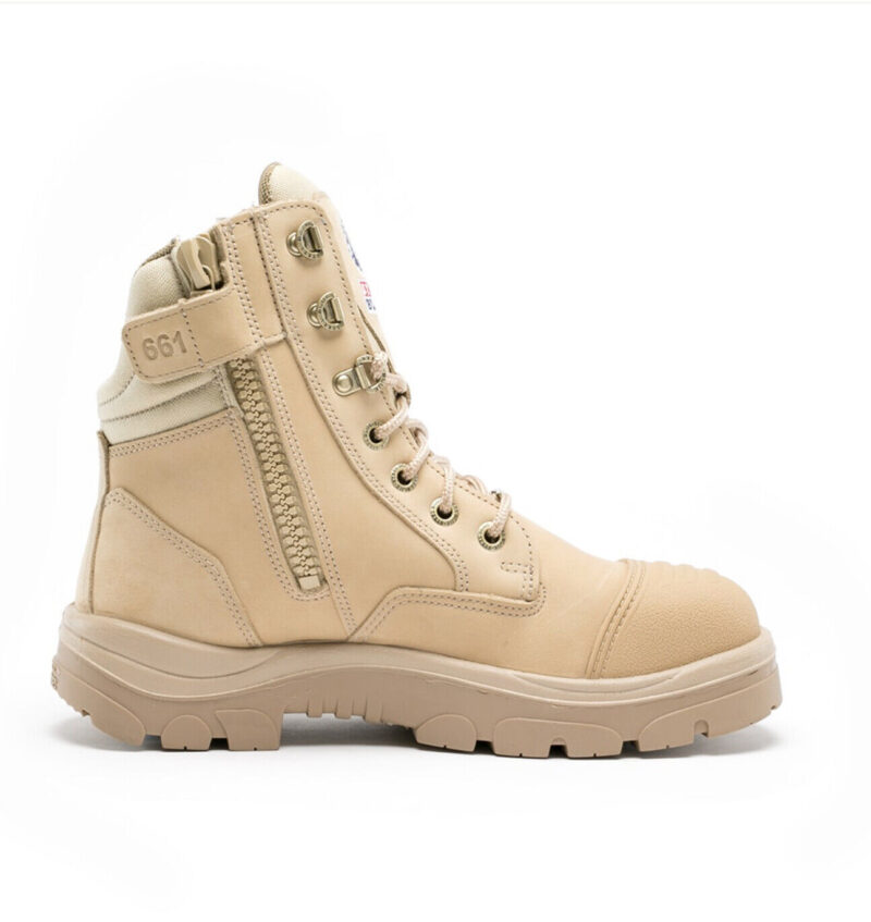 Steel Blue "312661 SAND" Southern Cross Safety Work Boot 150mm  ZIP. SCUFF CAP