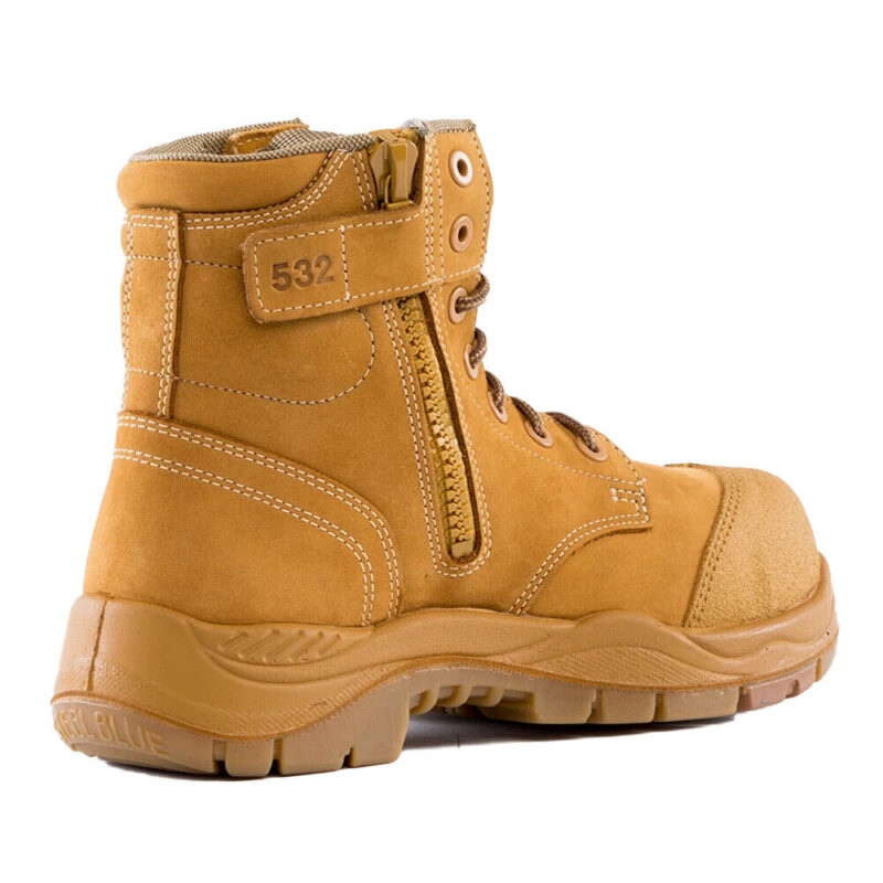 Steel Blue ARGYLE 317532 COMPOSITE Toe Cap Safety Work Boots. ZIP & SCUFF CAP