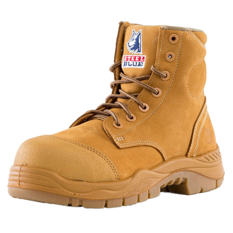 Steel Blue ARGYLE 317532 COMPOSITE Toe Cap Safety Work Boots. ZIP & SCUFF CAP