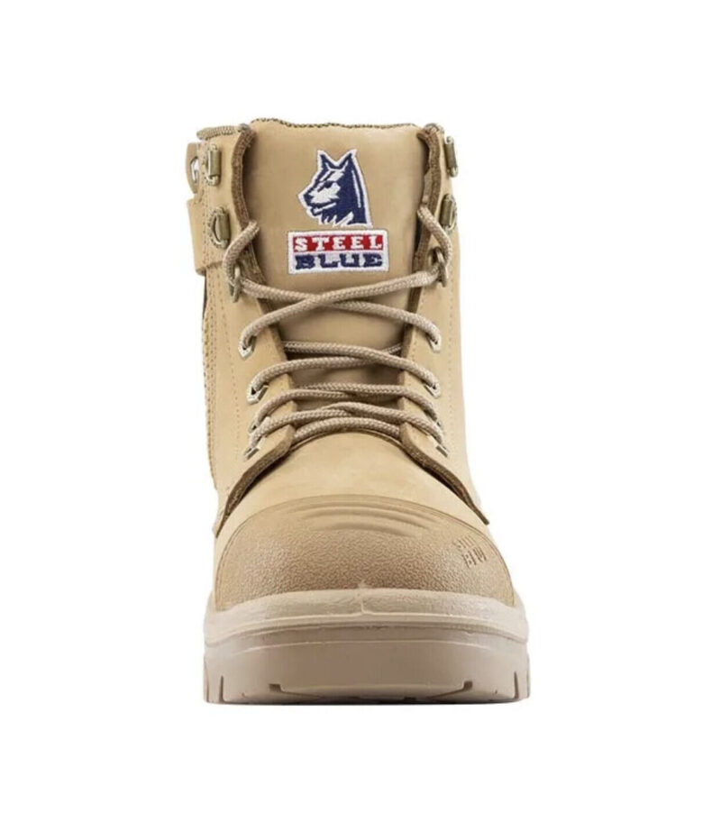 Steel Blue "312652" Sand Argyle Zip Work Boots  Scuff Cap Steel Toe Anti-Static