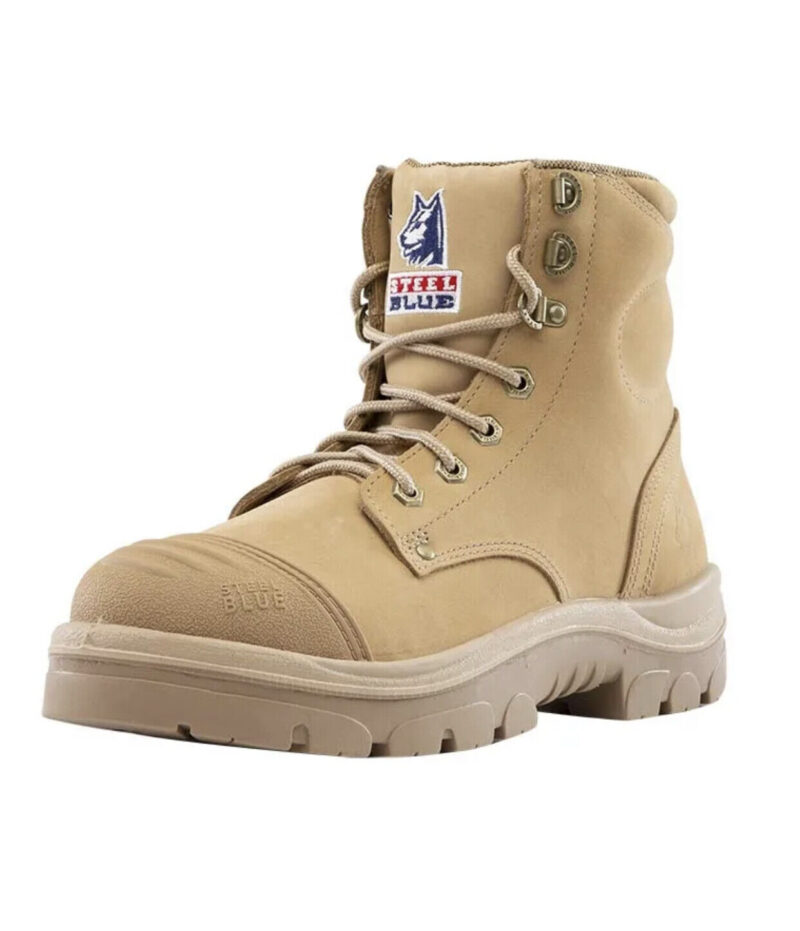 Steel Blue "312652" Sand Argyle Zip Work Boots  Scuff Cap Steel Toe Anti-Static