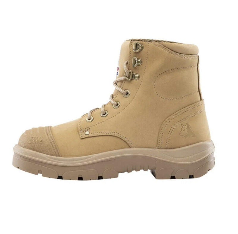 Steel Blue "312652" Sand Argyle Zip Work Boots  Scuff Cap Steel Toe Anti-Static