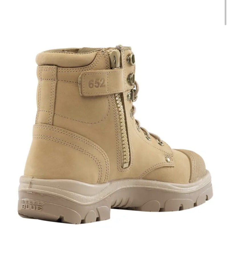 Steel Blue "312652" Sand Argyle Zip Work Boots  Scuff Cap Steel Toe Anti-Static