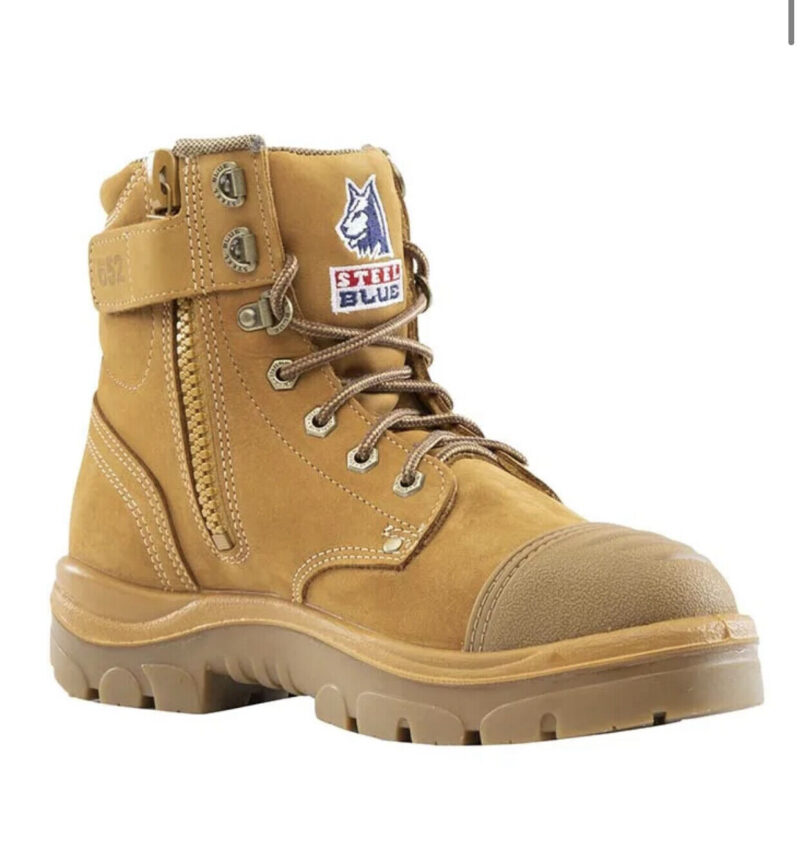 Steel Blue "312652" Wheat Argyle Zip Work Boots  Scuff Cap Steel Toe Anti-Static