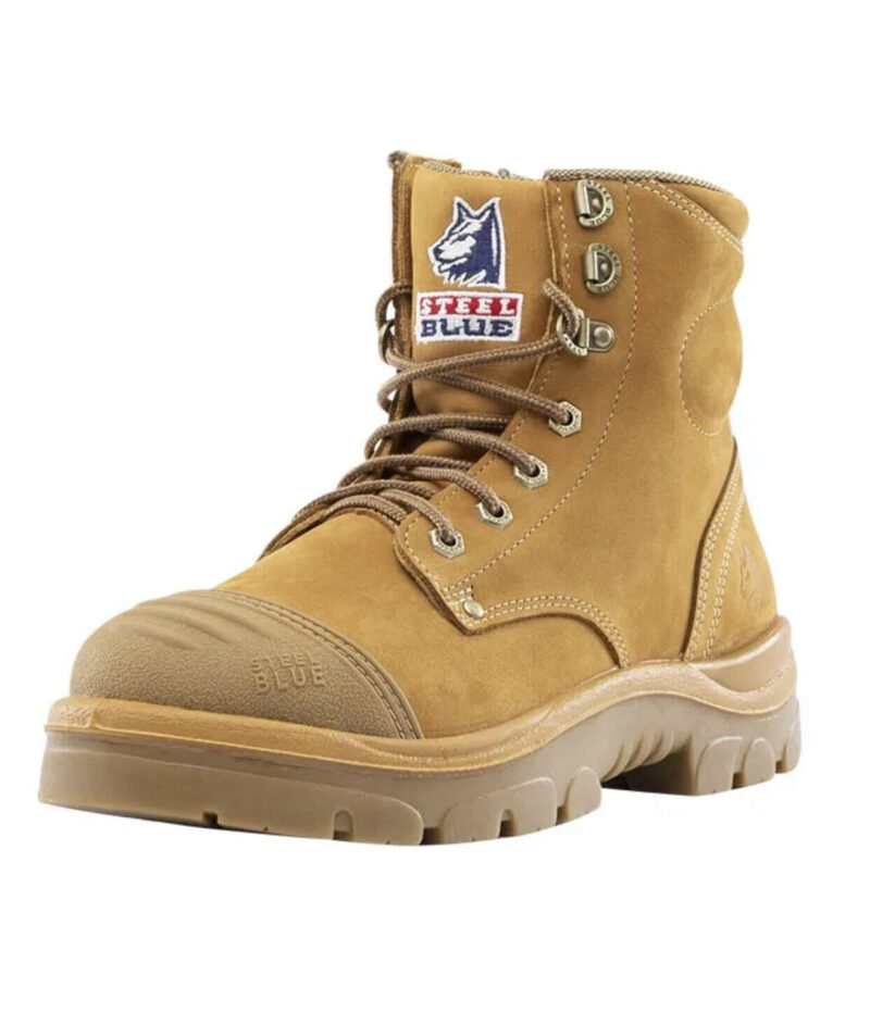 Steel Blue "312652" Wheat Argyle Zip Work Boots  Scuff Cap Steel Toe Anti-Static