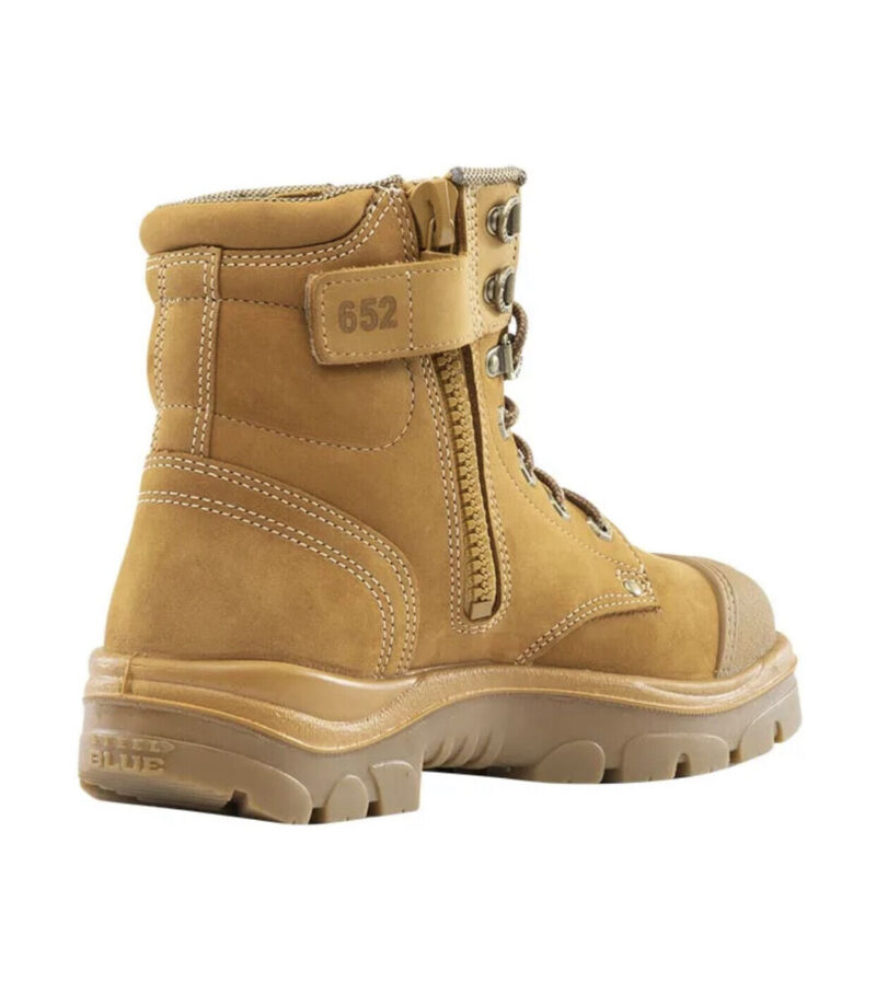 Steel Blue "312652" Wheat Argyle Zip Work Boots  Scuff Cap Steel Toe Anti-Static