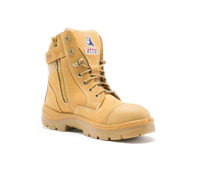Steel Blue Southern Cross Safety Work Boot 312661 Wheat 150mm  ZIP. SCUFF CAP