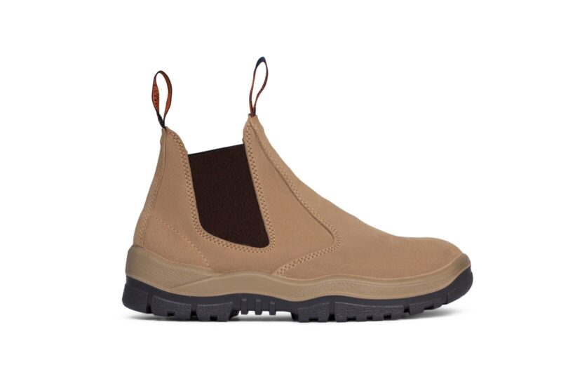 Mongrel 240040, Work Boots. Steel Toe Safety. Wheat. Elastic Sided. Brand New!