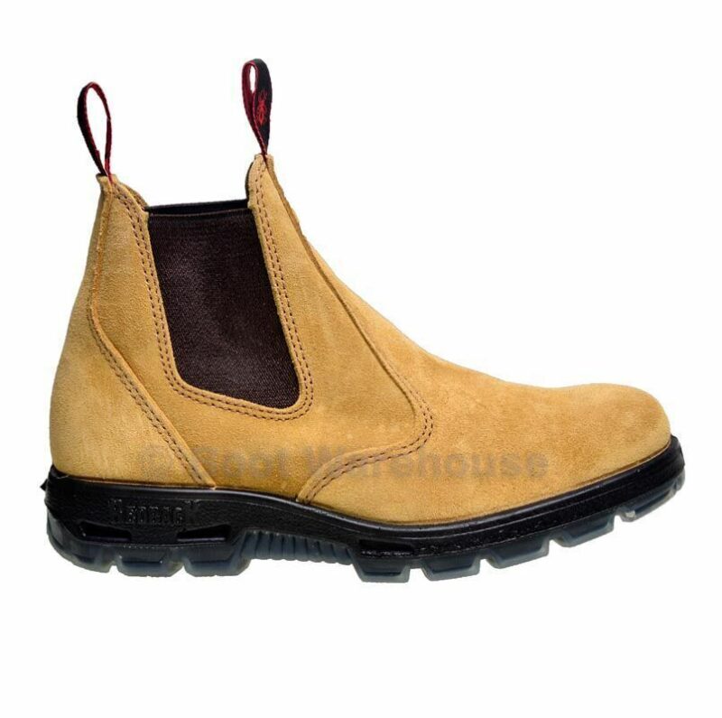 Redback UBBA Non Safety Work Boots. Elastic Sided, Bobcat Style. Banana Suede