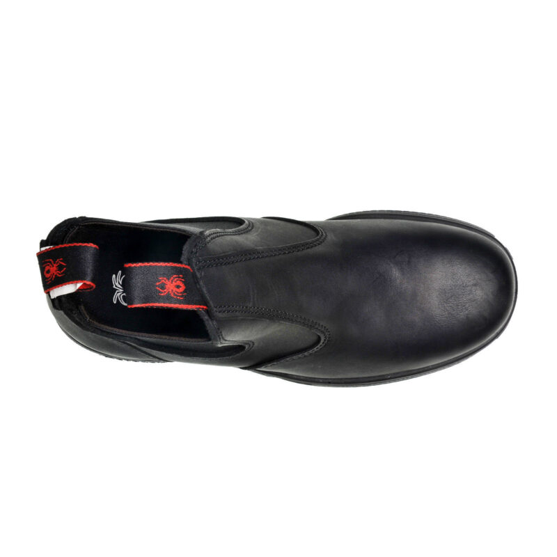 Redback UBBK Non Safety Work Boots. Elastic Sided Bobcat Oiled-Kip Black Leather