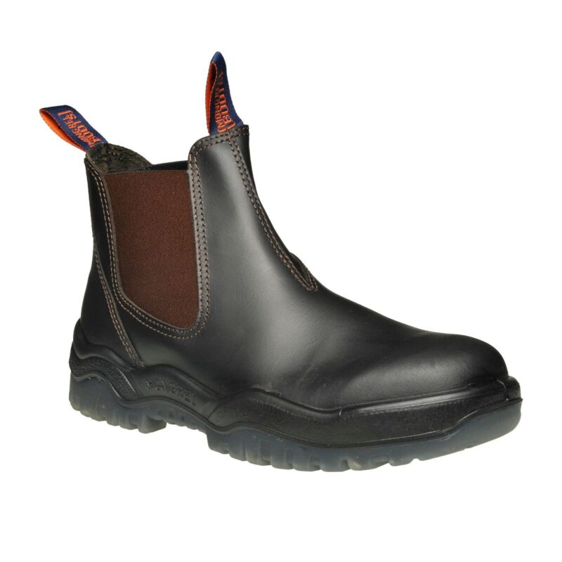 Mongrel 916030 Work Boots. Non Safety, Brown Oil Kip. Elastic Sided. Brand New!