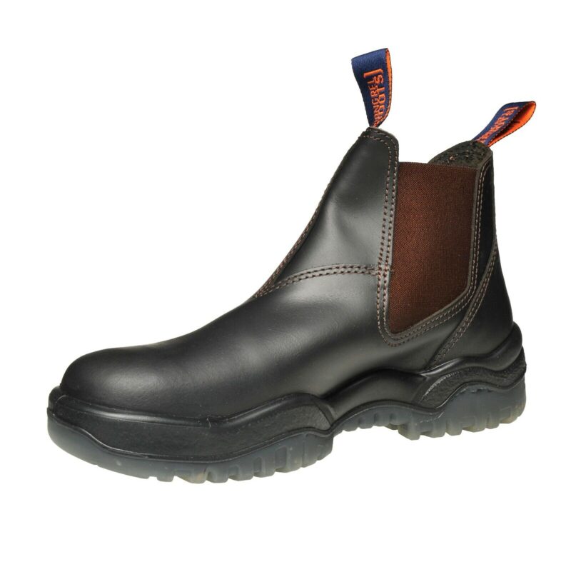 Mongrel 916030 Work Boots. Non Safety, Brown Oil Kip. Elastic Sided. Brand New!