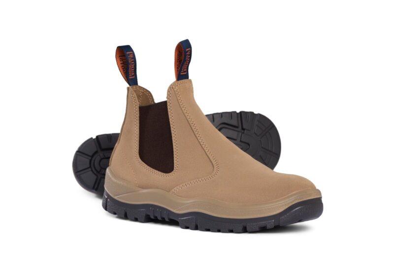 Mongrel 916040 Work Boots. Non Safety Elastic Sided Wheat Suede. Brand New