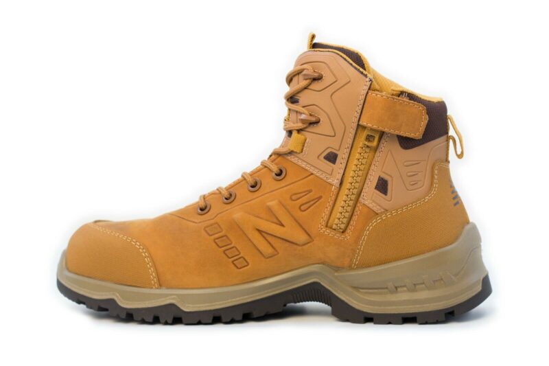 New Balance Contour ZIP Wheat, Men’s Steel Toe Safety Work Boot 2E & 4E Fittings