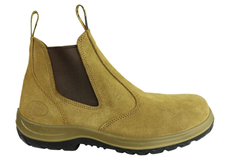 Oliver Work Boots, 34624, Steel Toe Safety. 'Beige' Elastic Sided. Brand New!