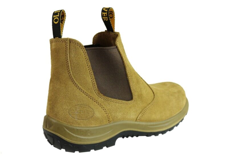 Oliver Work Boots, 34624, Steel Toe Safety. 'Beige' Elastic Sided. Brand New!