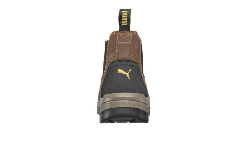 Puma Work Boots 630267 Tanami Brown, Composite Safety, Elastic Sided, Metal Free