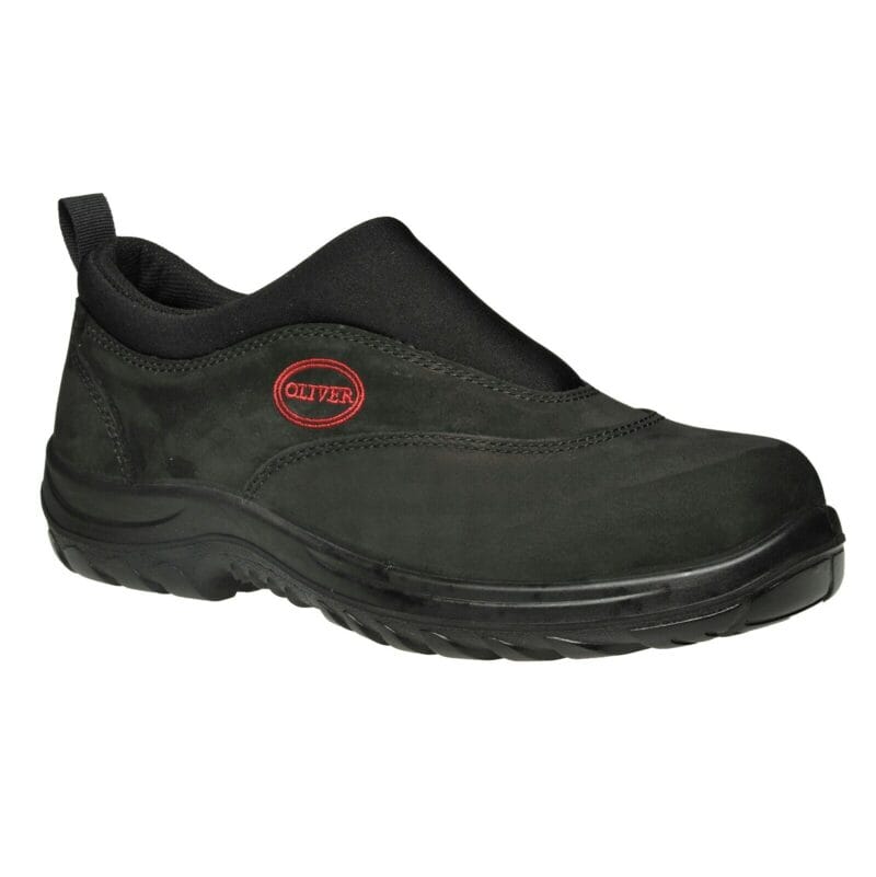 Oliver Work Boots 34610. Steel Toe Safety. Black Slip-On Sports Shoe. BRAND NEW!