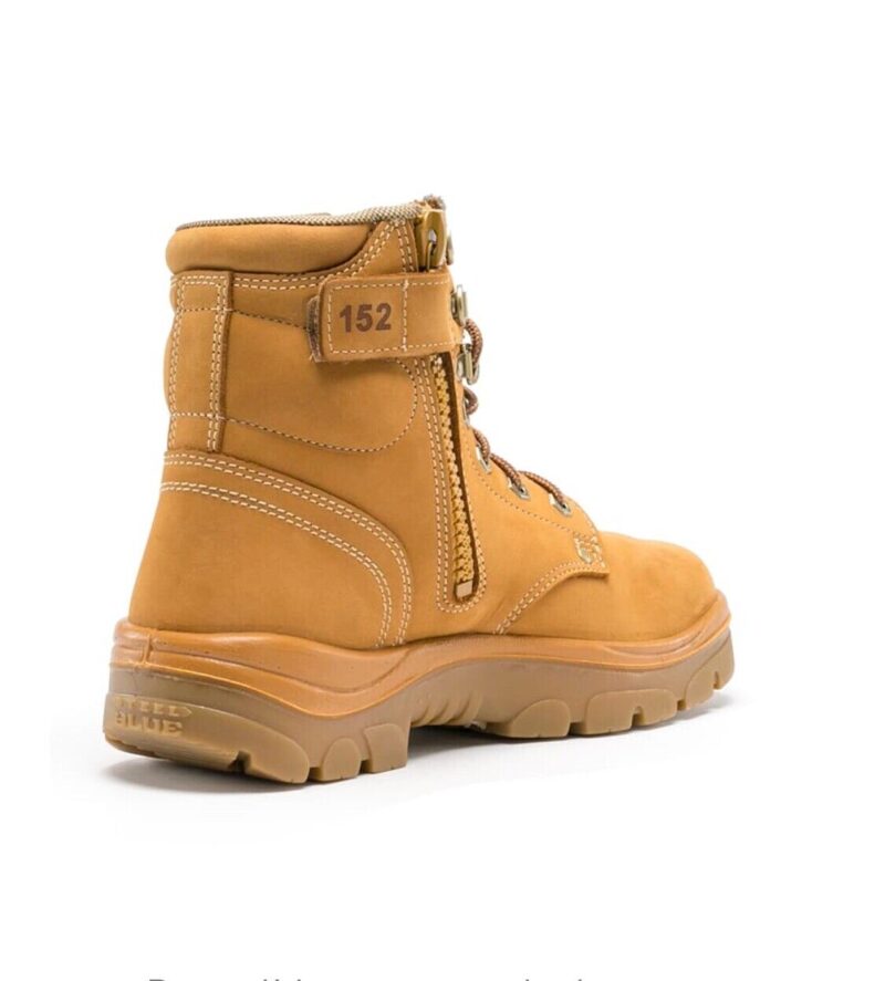 Steel Blue Argyle Zip Wheat Boot 322152 Steel Cap Safety Nitril Sole LARGE SIZES