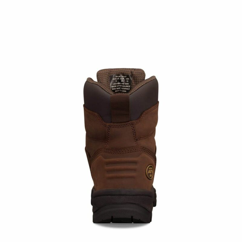 Oliver Work Boots, 55337 Steel Toe Safety. 'Brown' 150mm (6") Lace-Up. Scuff Cap