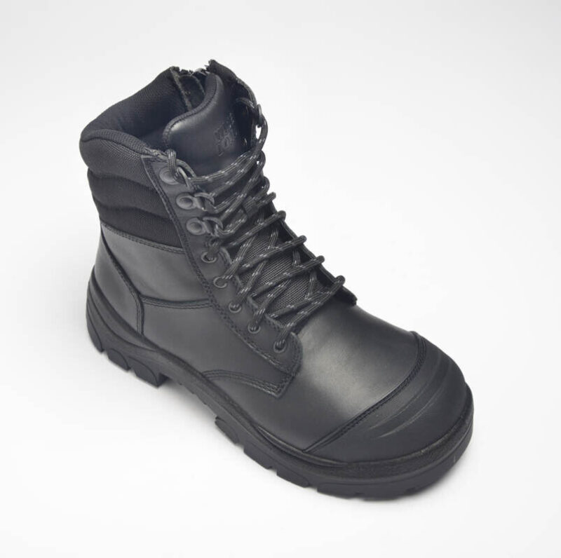 Wide Load 890BZ Black, Extra Wide 6E+ Fitting, Steel Cap Safety Zip Up Work Boot