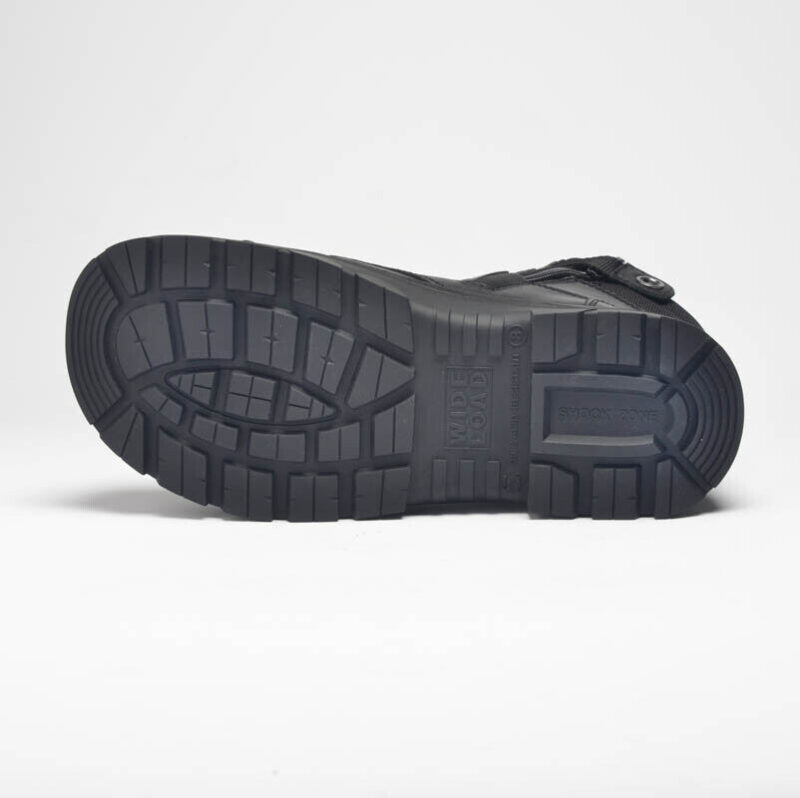 Wide Load 890BZ Black, Extra Wide 6E+ Fitting, Steel Cap Safety Zip Up Work Boot