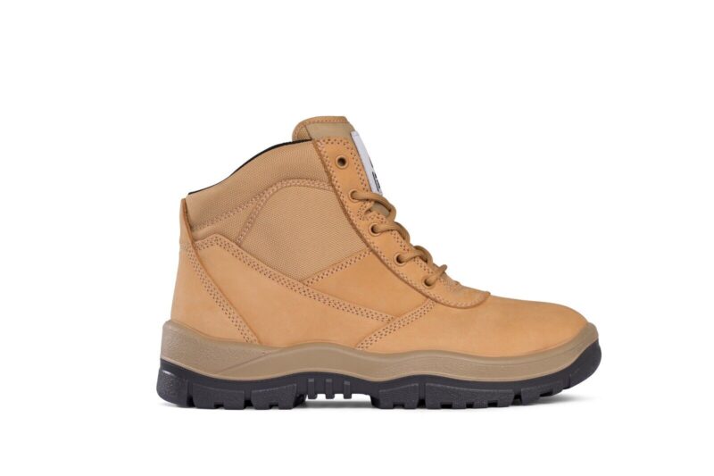 Mongrel 260050 Work Boots Steel Toe Safety. Wheat Lace-Up. New Style Without Zip
