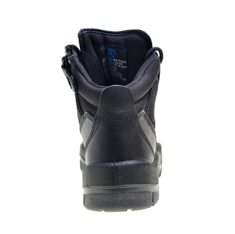 Mongrel 461020 Work Boots. Steel Toe Safety. Black, Zip-Sider, Scuff Cap,  NEW!