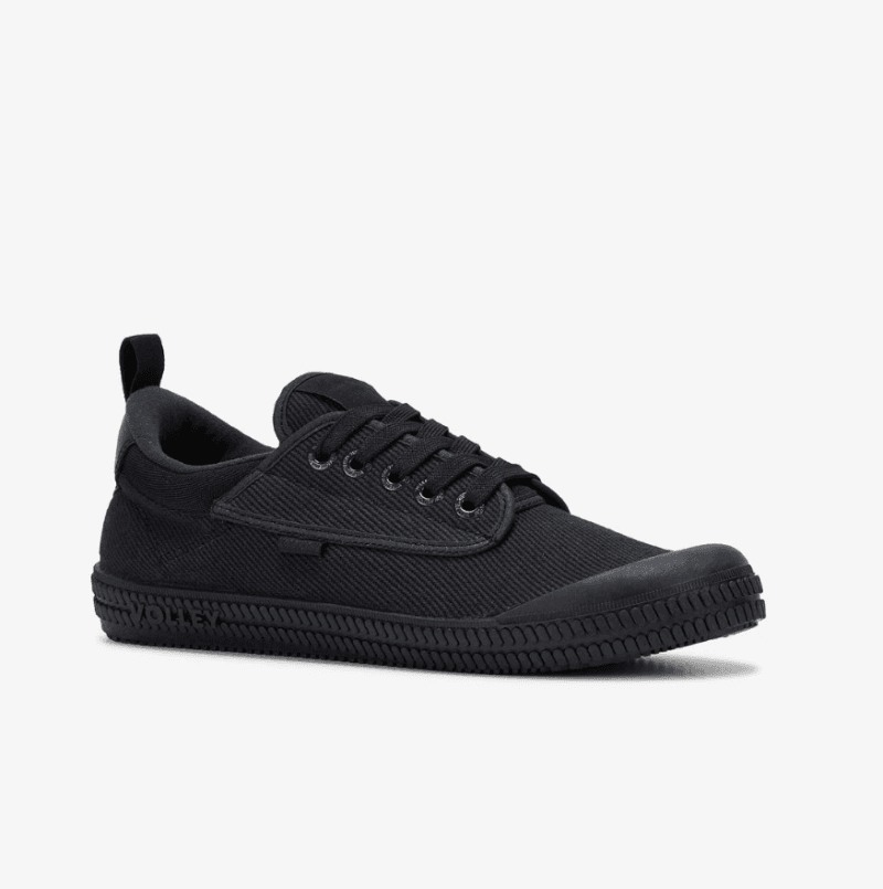 Volley "Heritage" Original Black Soft Toe. UK Fitting. SUPER GRIP SOLE
