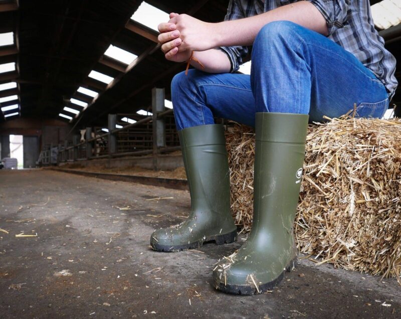 BEKINA 'StepLite X' Work Safety Gumboots Steel Toe Cap. 40% Lighter Soft Comfort