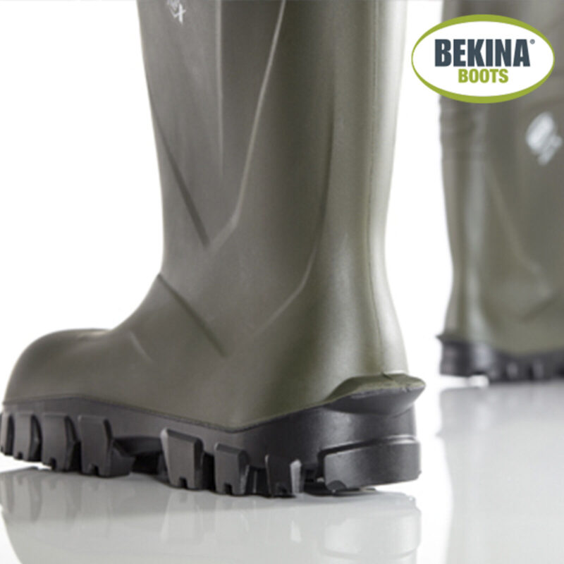BEKINA 'StepLite X' Work Safety Gumboots Steel Toe Cap. 40% Lighter Soft Comfort