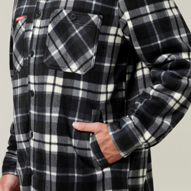 Hard Yakka Y06518 Fleece Lined Flannelette Legend Sherpa Jacket + FREE BEANIE !!