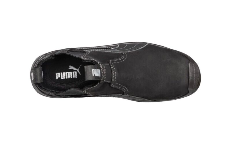 Puma Work Boots 630347 'Tanami', Black Composite Toe Safety, Elastic Sided