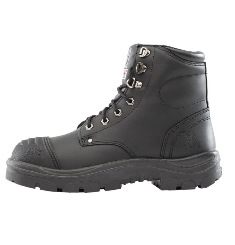 Steel Blue "312652" Black Argyle Zip Steel Cap Safety Work Boots. NEW Scuff Cap