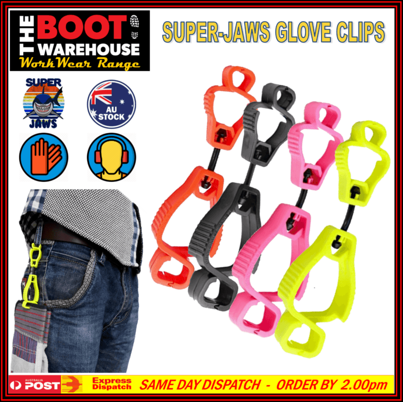 Super Jaws Work Glove Clip Holder Guard. Safety Keeper. Clamp. Welding  AU STOCK