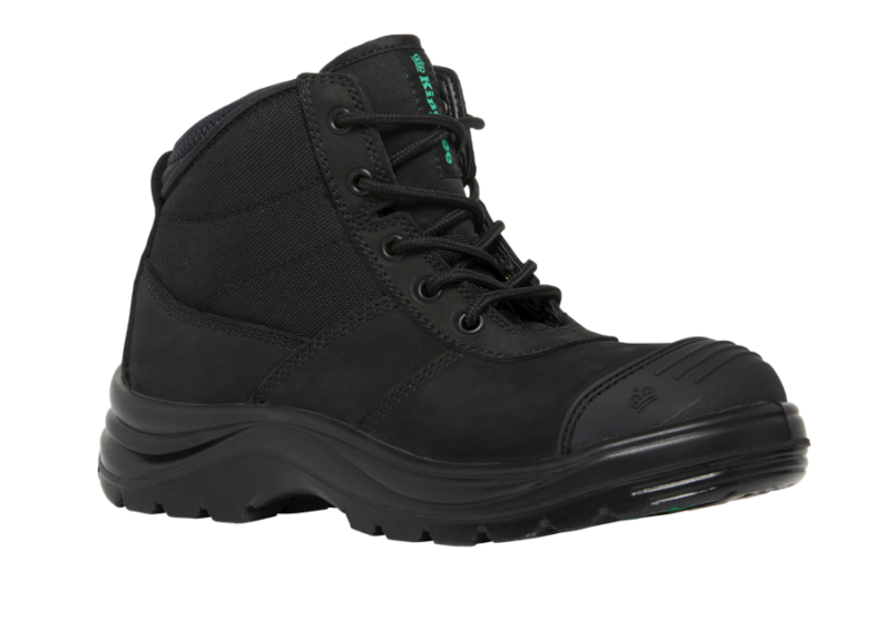 KingGee K26490 TRADIE Women's Black Safety Work Boot. Zip Side, Scuff, King Gee