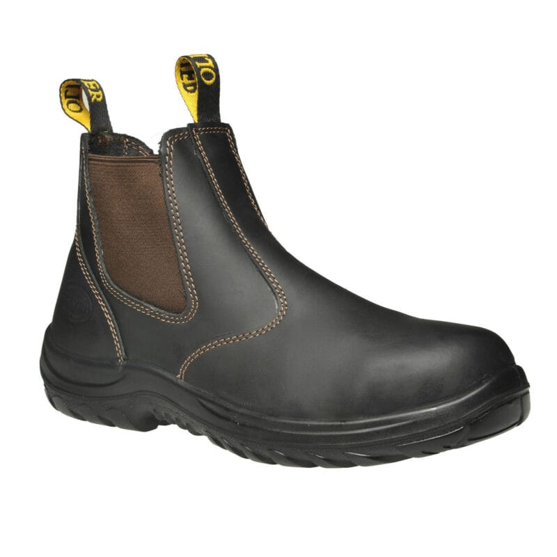 Oliver Work Boots, 34626, Steel Toe Safety. 'Claret' Elastic Sided. Brand New!