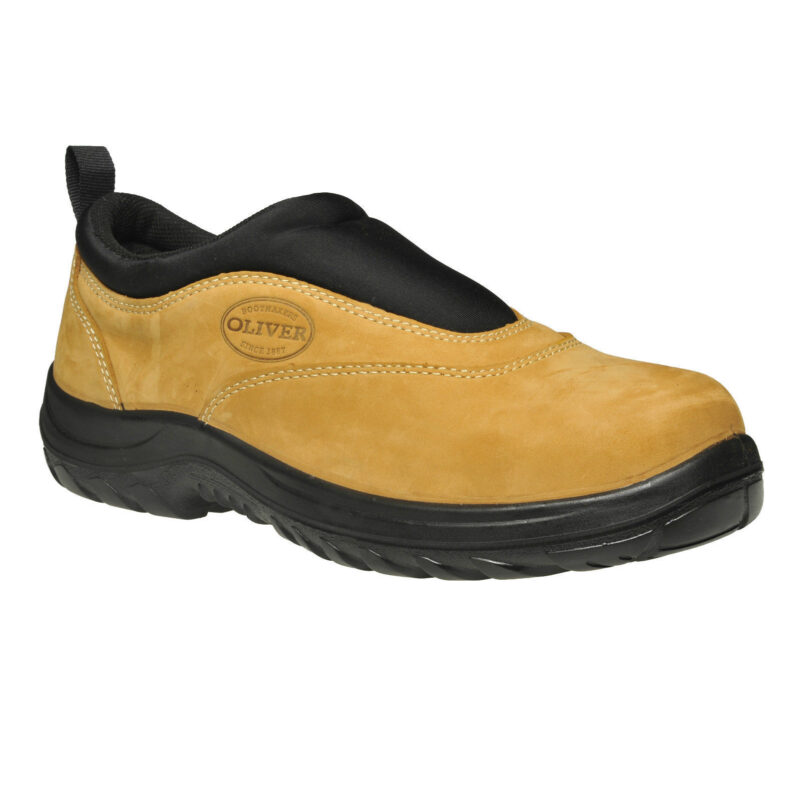 Oliver Work Boots, 34615, Steel Toe Safety, Wheat Slip-On Sports Shoe. Brand New