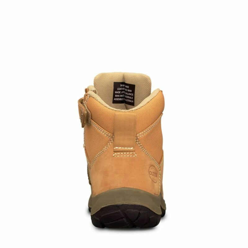 Oliver 34662 Work Boot. Steel Toe Safety. Nubuck Zip-Side Ankle Boot. SCUFF CAP!